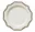 White ALLEN dining plate