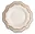 White ALLEN plate - set of 2