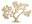 KARRE gold tree centrepiece