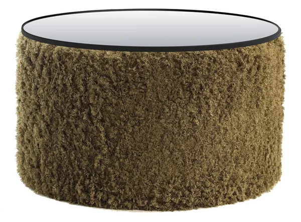 MOSS NORMAN TABLE large with mirrored top, moss #810