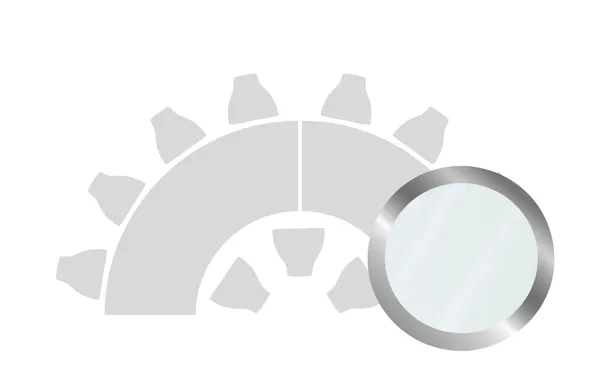 Silver-base event table with a smooth white tempered glass top.