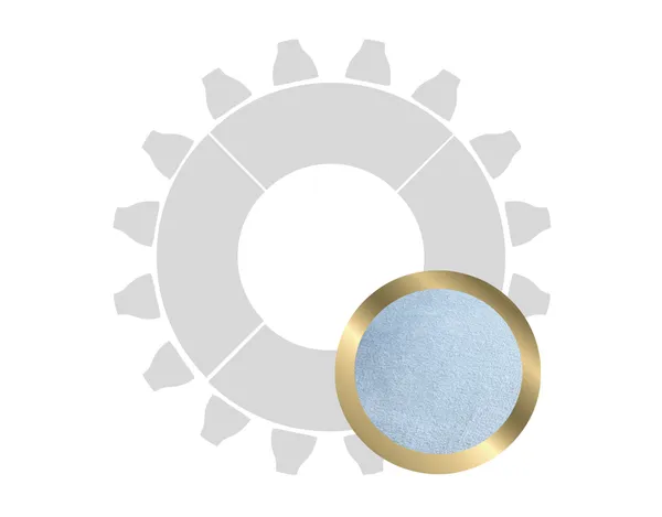 Gold serpentine table with a soft velvet tabletop and elegant slim legs.