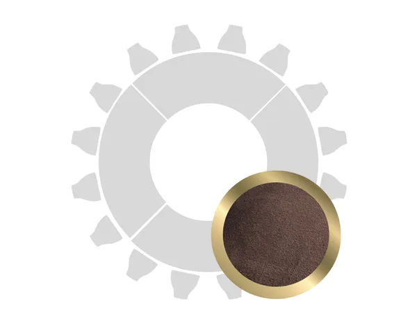 Donut table for 16 guests in GOLD with CHOCOLATE VELVET top #114