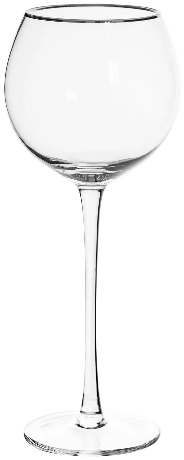 ALONSO glass with silver rim