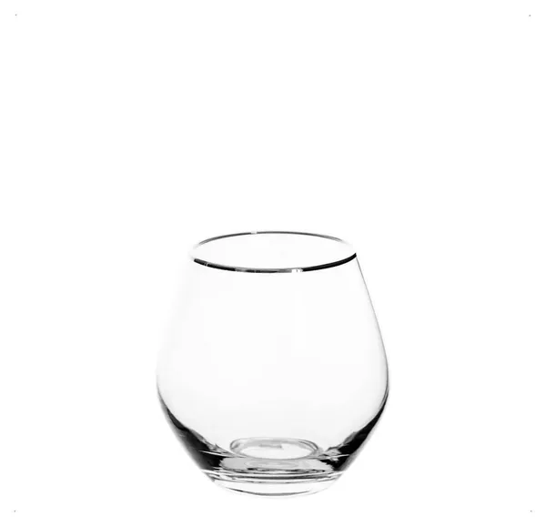 ALONSO water glass with silver rim