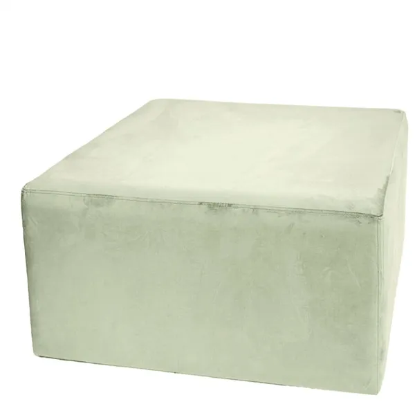 Large cube pouf ARNO, fern #108