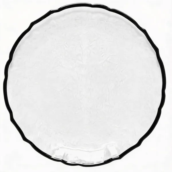 BERGANS black rim charger plate