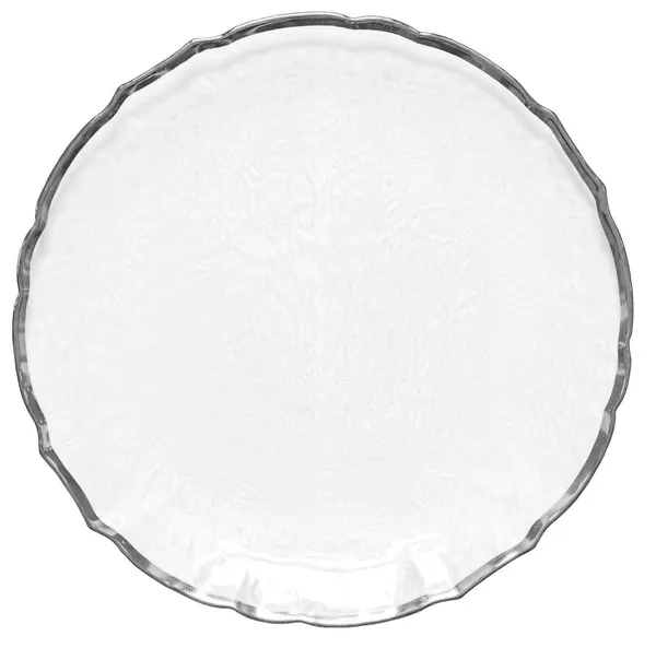 BERGANS silver rim charger plate