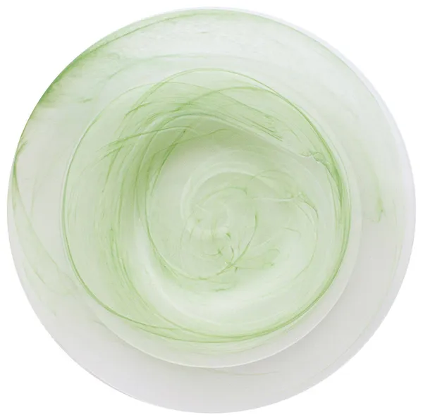 Green AQUARELLE plate, set of 2