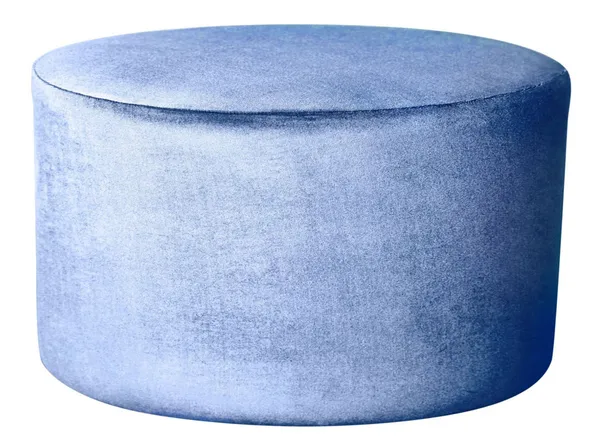 Large round NORMAN pouf, blue #308