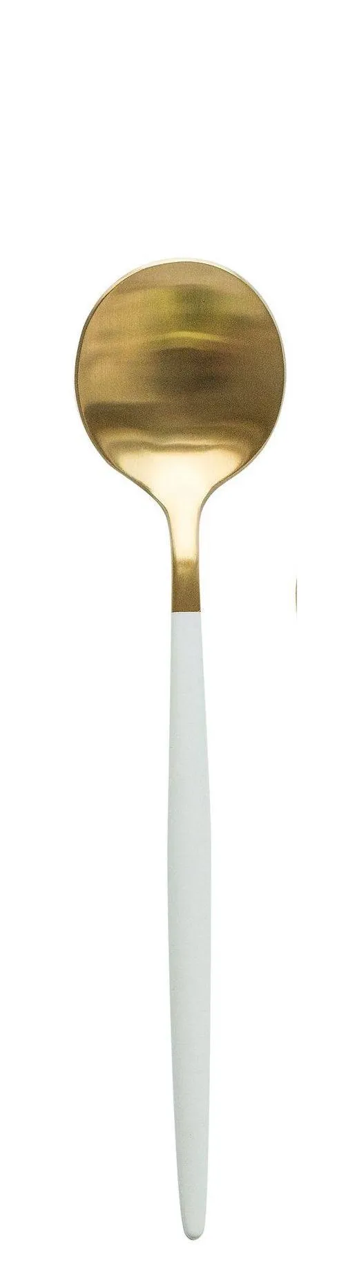 White-gold BAKER dessert spoon