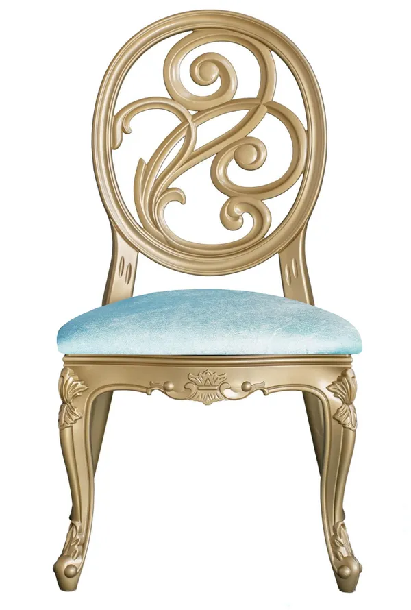 ORPHEUS chair velvet ice blue #921