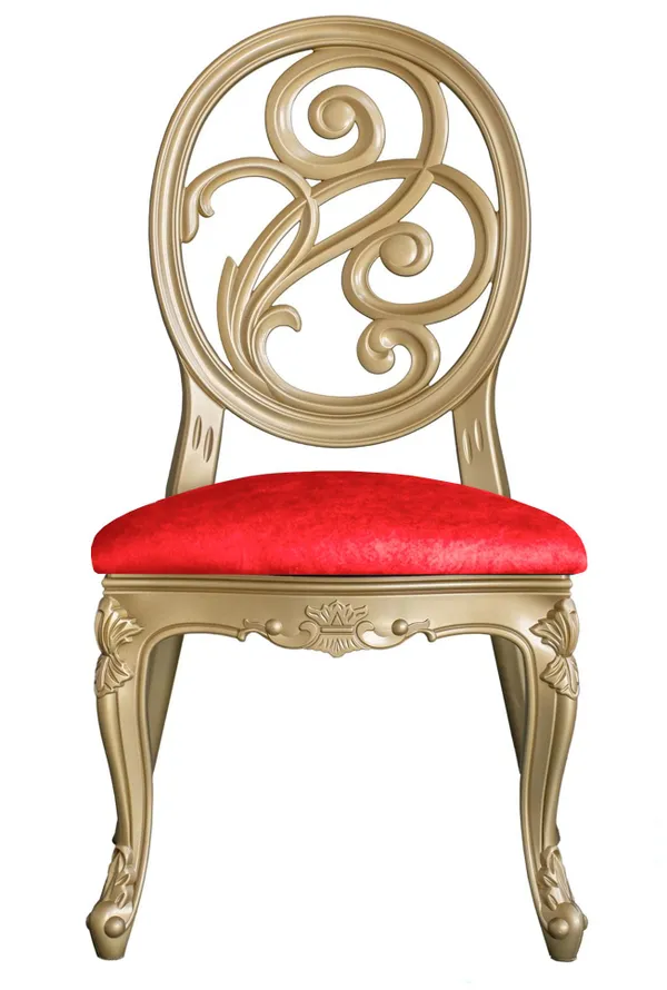 ORPHEUS chair velvet red #323