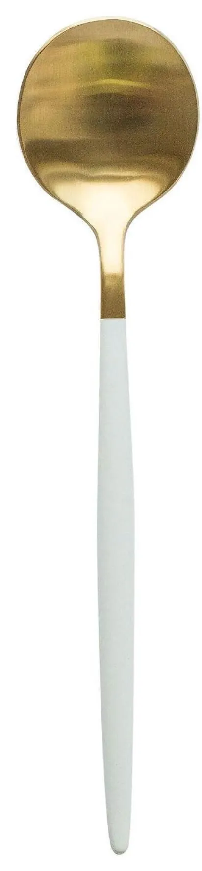 White-gold BAKER soup spoon