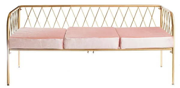 Soft bench LIEPA in pink #110