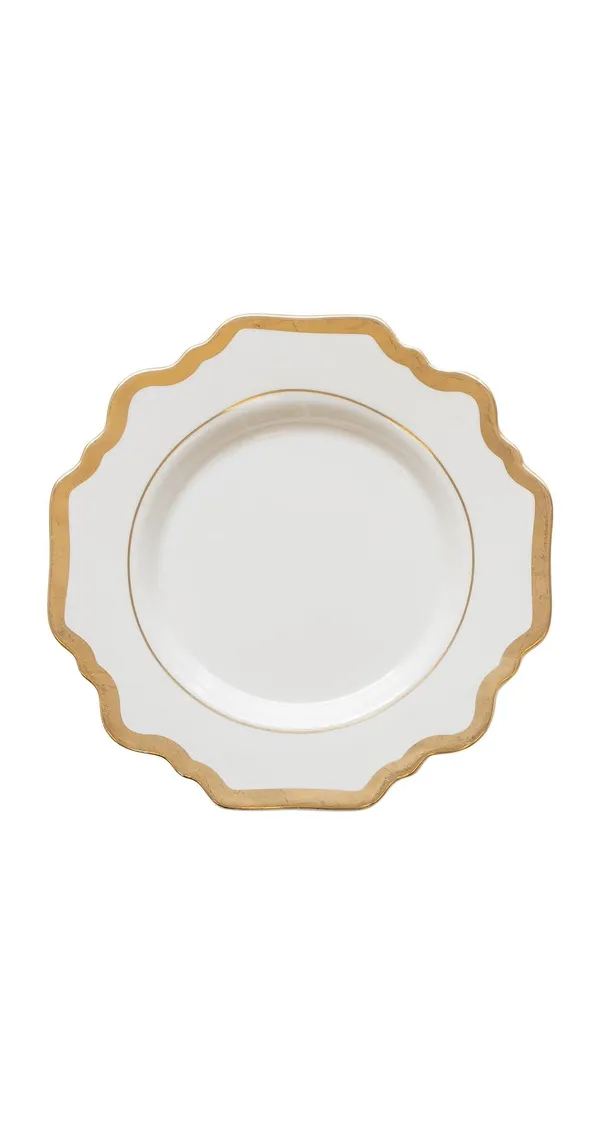 White ALLEN bread plate