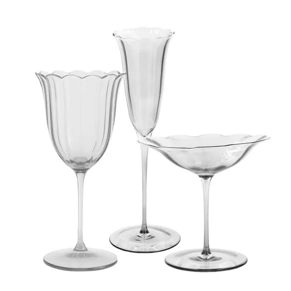 Clear MUSSET glass, set of 3