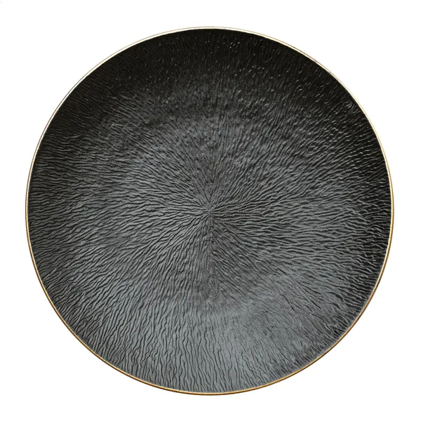 Black BRUKS dining plate