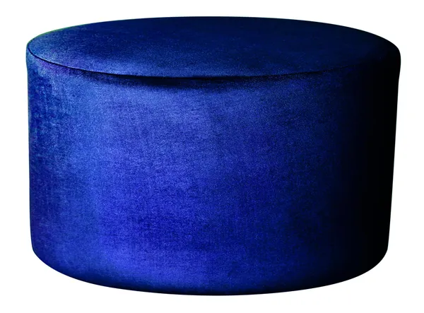 Large round NORMAN pouf, royal blue #346