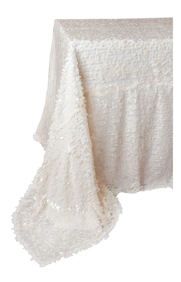 SEQUIN LAYOUT rectangular NOTE in ivory #840