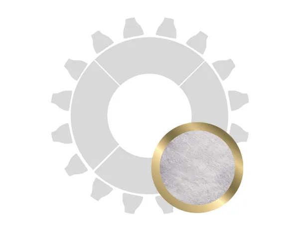 Donut table for 16 guests in GOLD with PEARL GREY VELVET top #104