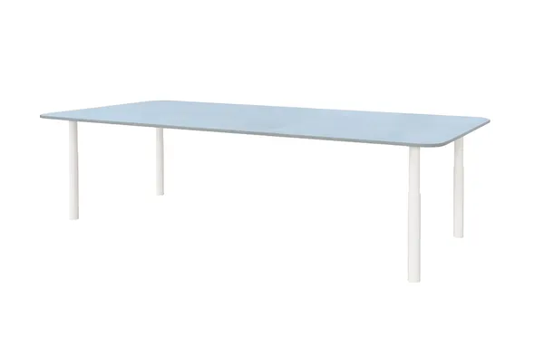 MOTIF KIDS rectangular table with BLUE VELVET top #107