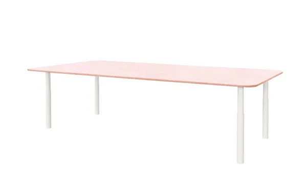 MOTIF KIDS rectangular table with PINK VELVET top #110