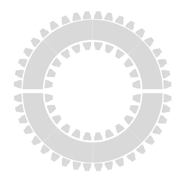 Folding tables set CIRCLE