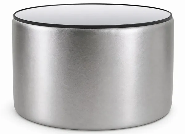 NORMAN TABLE large with mirrored top, silver