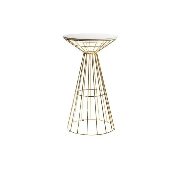 OLIVER gold wire   cocktail table