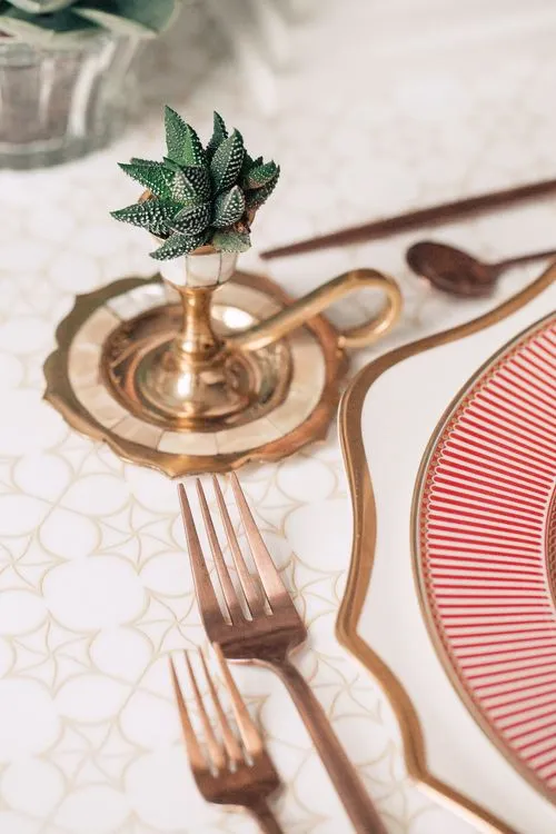 Arabesque Accents — Rectangular Table