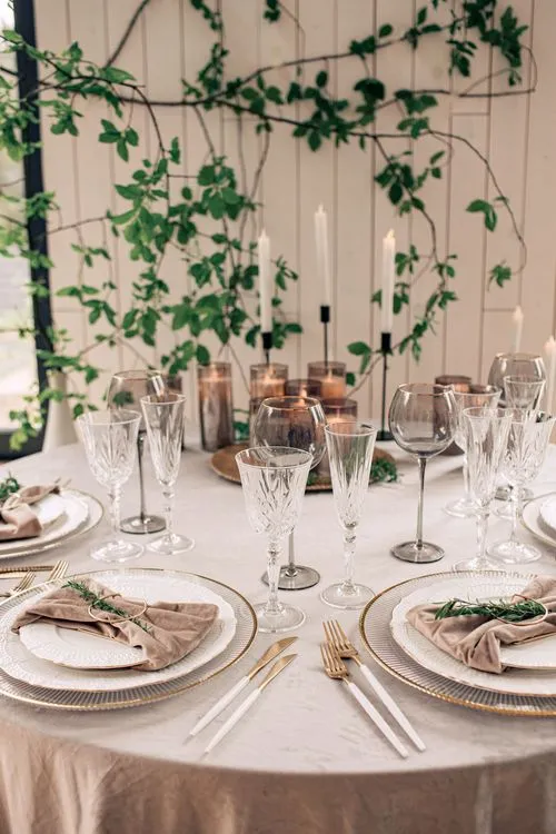 Artist’s Studio Setting — Round Table & Carved Chairs