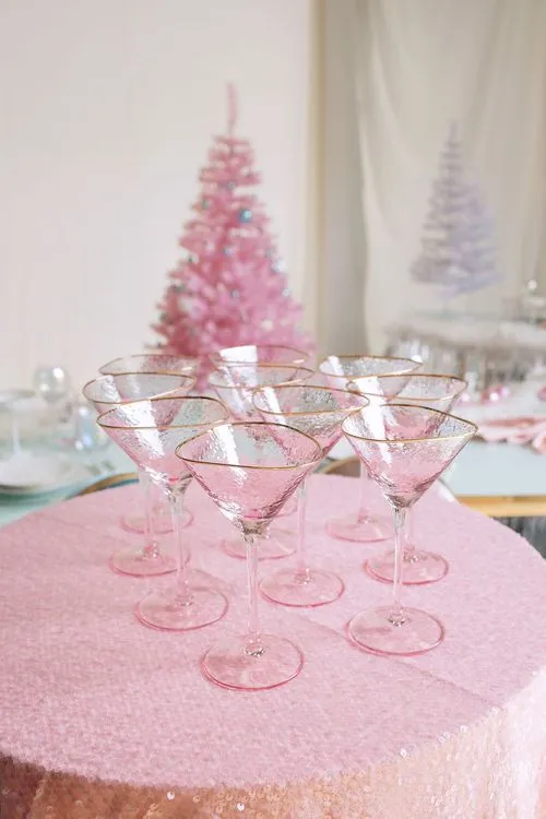 Christmas Caramel Pastels on a Serpentine Table