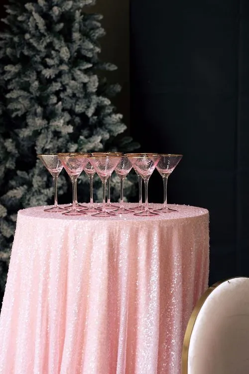Christmas Caramel Pastels on a Serpentine Table