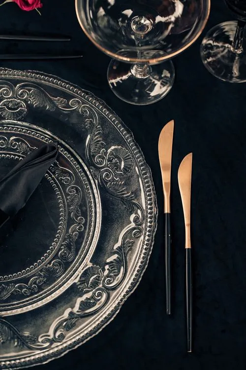 Classic Noir — Velvet Chair Detail