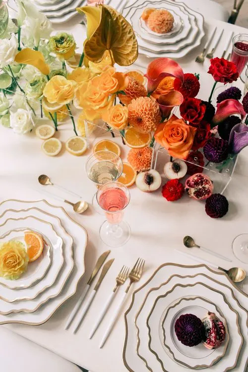 Classic Tablescape — Ombre Palette, Porcelain