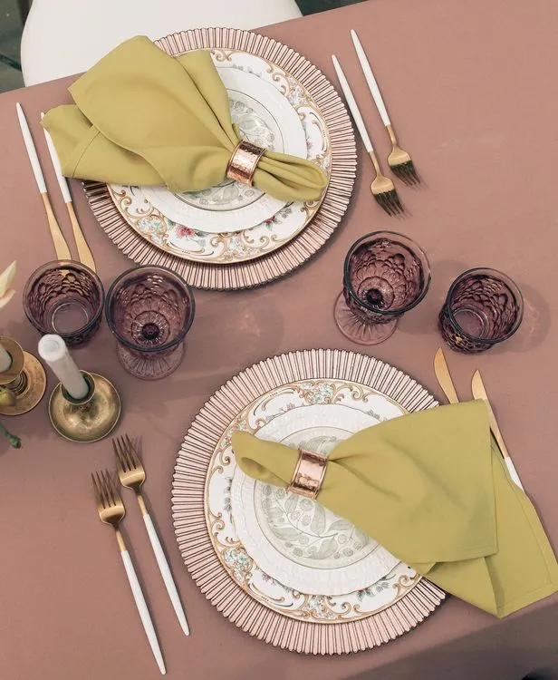 Coffee-Neutral Brunch — Rectangular Garden Setting