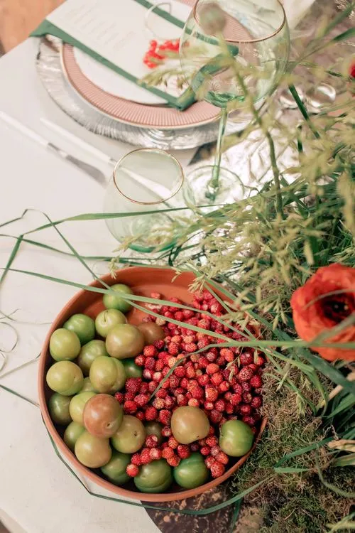 Farm-to-Table Elegance — Rectangular, Luxury Touches