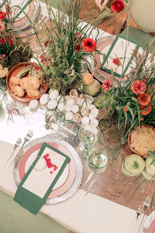 Farm-to-Table Elegance — Rectangular, Luxury Touches