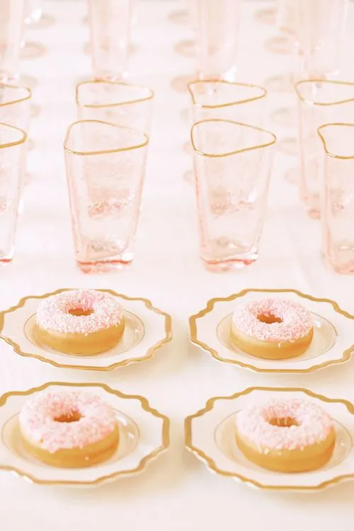 Fashion Party Buffet — Pink Cocktails, Hearts & Donuts