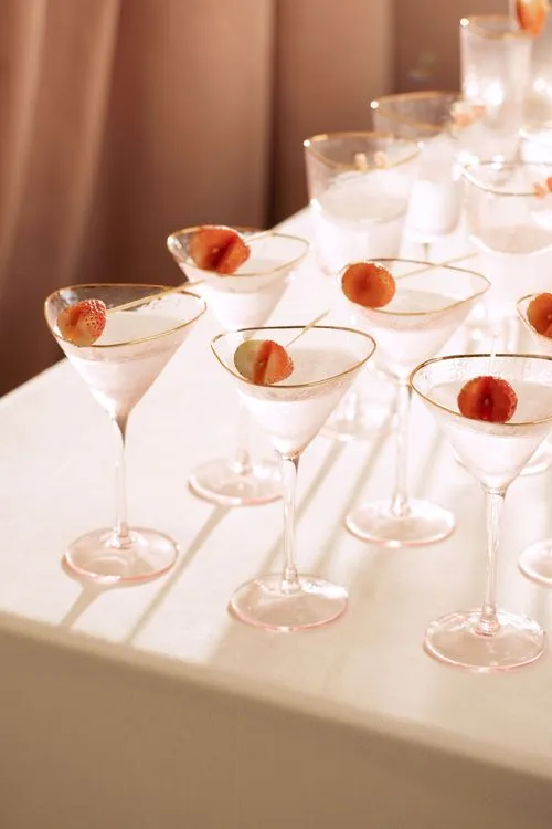 Fashion Party Buffet — Pink Cocktails, Hearts & Donuts