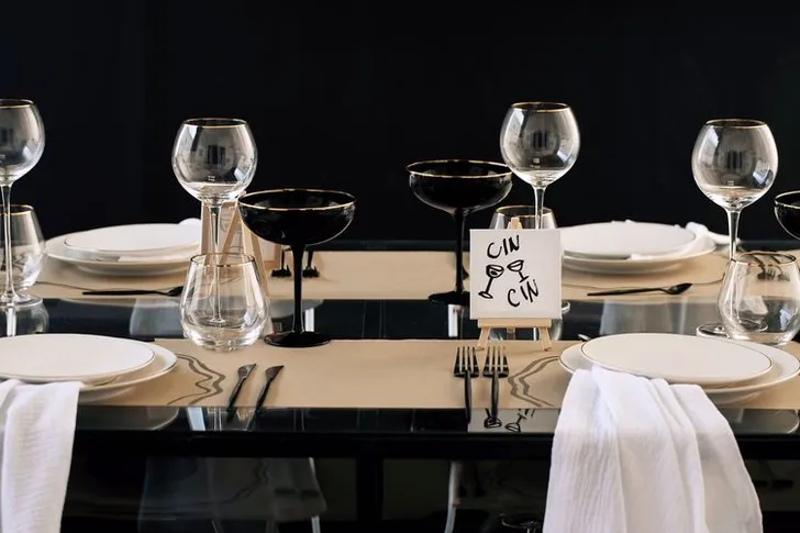 Glass Table and Acrylic Chairs — Gallery