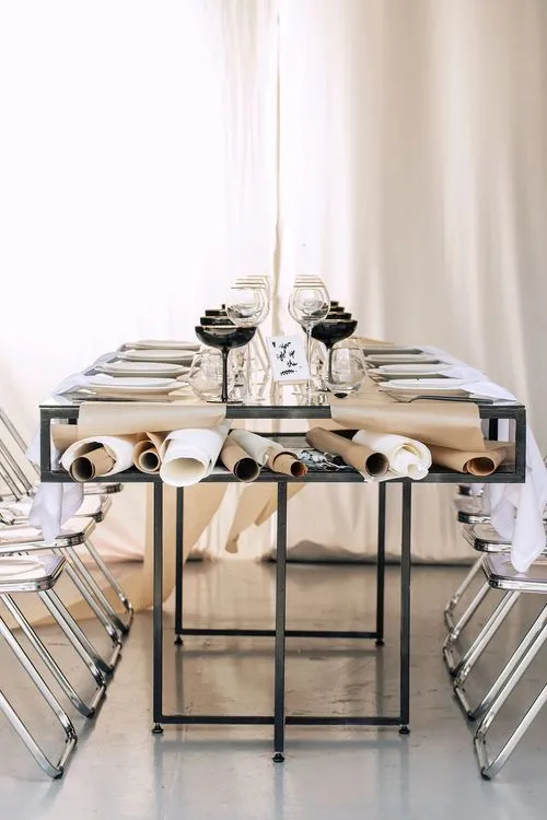 Glass Table and Acrylic Chairs — Gallery