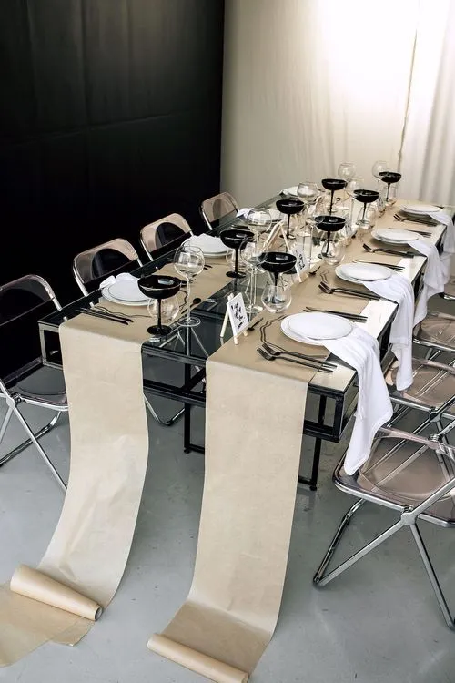 Glass Table and Acrylic Chairs — Gallery