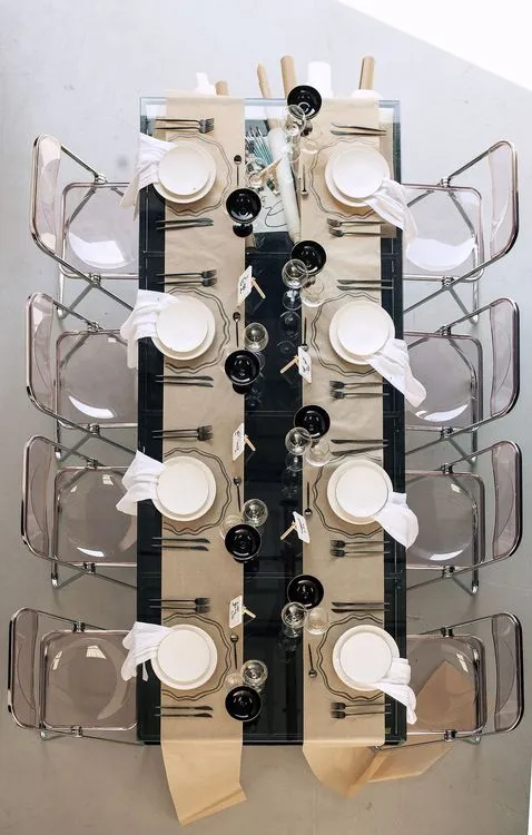 Glass Table and Acrylic Chairs — Gallery