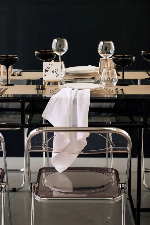 Glass Table and Acrylic Chairs — Gallery