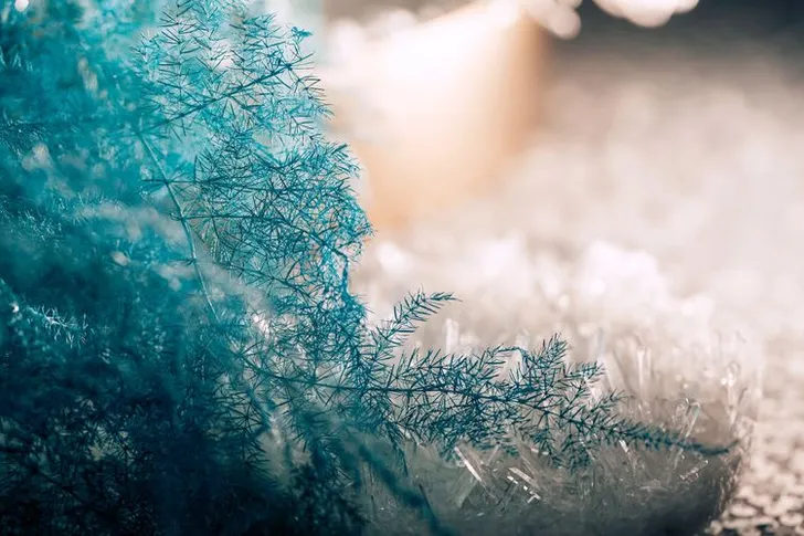 Icy Blue & Silver — Round Table