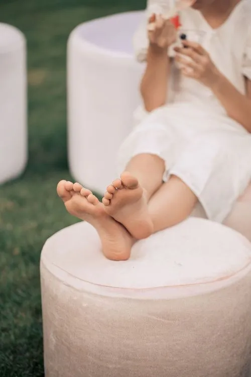 Kids table setting at round table
