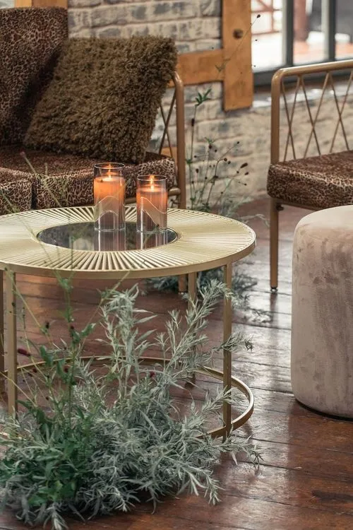 Leopard lounge setup