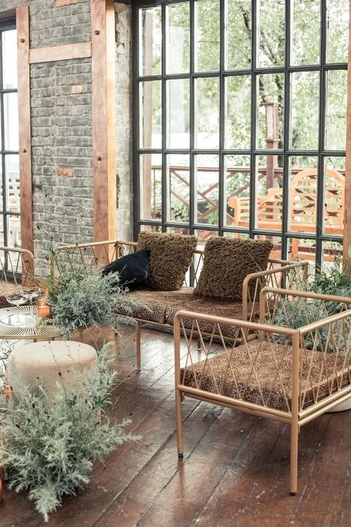 Leopard lounge setup